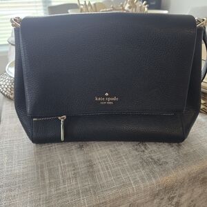 Kate Spade Black Leather Shoulder Bag